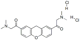 1,1'-(9H-xanthene-2,7-diyl)bis[2-(dimethylamino)ethanone] dihydrochloride Structure