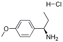 (R)-1-(4-甲氧基苯基)丙烷-1-胺盐酸盐 结构式