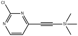 2-Chloro-4-trimethylsilanylethynyl-pyrimidine 结构式