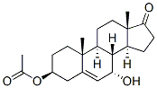 Androst-5-en-17-one, 3-(acetyloxy)-7-hydroxy-, (3beta,7alpha)- (9CI),37976-94-6,结构式