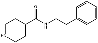 N-苯乙基哌啶-4-甲酰胺 结构式