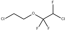 2-CHLORO-1-(2-CHLOROETHOXY)-1,1,2-TRIFLUOROETHANE, 380-45-0, 结构式