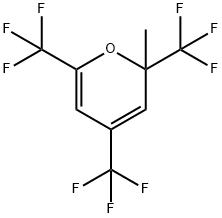2-甲基-2,4,6-三(三氟甲基)-2H-吡喃, 380-94-9, 结构式