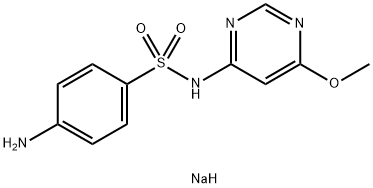磺胺间甲氧基嘧啶钠,38006-08-5,结构式
