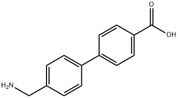 4'-(氨基甲基)[1,1'-联苯]-4-甲酸 结构式