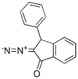 2-ジアゾ-3-フェニル-1-インダノン 化学構造式