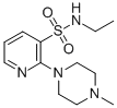 3-Pyridinesulfonamide, N-ethyl-2-(4-methyl-1-piperazinyl)- 结构式