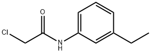 2-クロロ-N-(3-エチルフェニル)アセトアミド 化学構造式