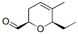 2H-Pyran-2-carboxaldehyde, 6-ethyl-3,6-dihydro-5-methyl-, (2R,6R)- (9CI) 结构式