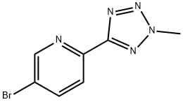 2-甲基-5-(5-溴吡啶-2-基)四氮唑, 380380-64-3, 结构式