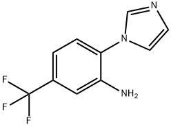 [2-(1H-咪唑基-1-基)-5-(三氟甲基)苯基]胺盐酸盐, 380389-67-3, 结构式