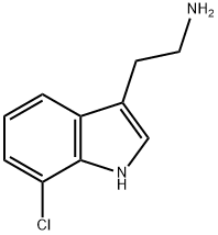 2-(7-chloro-1H-indol-3-yl)ethanamine,3804-16-8,结构式