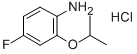 4-氟-2-异丙氧基苯胺盐酸盐,380430-47-7,结构式