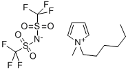 N-己基-N-甲基吡咯烷双(三氟甲烷磺酰)亚胺盐,380497-19-8,结构式