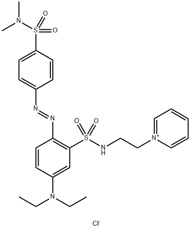 5-diethylamino-2-[4-(dimethylsulfamoyl)phenyl]diazenyl-N-(2-pyridin-1- ylethyl)benzenesulfonamide chloride,38051-02-4,结构式