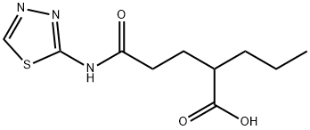 2-[2-([1,3,4]THIADIAZOL-2-YLCARBAMOYL)-ETHYL]-PENTANOIC ACID Structure