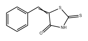 5-Benzylidene-2-thioxothiazolidin-4-one Struktur