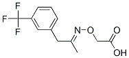 [[[2-[m-(Trifluoromethyl)phenyl]-1-methylethylidene]amino]oxy]acetic acid Structure