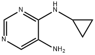 4,5-Pyrimidinediamine, N4-cyclopropyl- (9CI) Structure