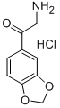 2-AMINO-1-BENZO[1,3]DIOXOL-5-YL-ETHANONE HYDROCHLORIDE Struktur