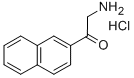 2-アミノ-1-(2-ナフチル)-1-エタノン塩酸塩 化学構造式