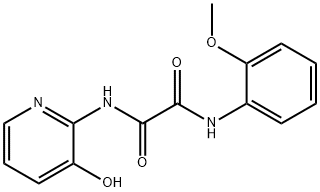 N-(3-hydroxypyridin-2-yl)-N'-(2-methoxyphenyl)oxamide Struktur