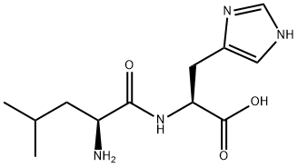 Nα-L-ロイシル-L-ヒスチジン 化学構造式
