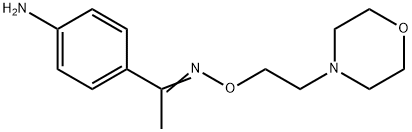 4'-Aminoacetophenone O-(2-morpholinoethyl)oxime Structure