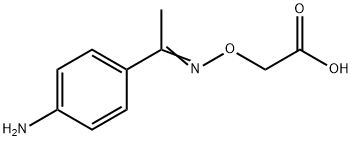 2-[1-(4-aminophenyl)ethylideneamino]oxyacetic acid Structure