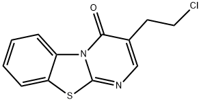 3-(2-chloroethyl)-4H-pyrimido[2,1-b][1,3]benzothiazol-4-one 结构式