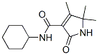 1H-Pyrrole-3-carboxamide,N-cyclohexyl-2,5-dihydro-4,5,5-trimethyl-2-oxo- 化学構造式