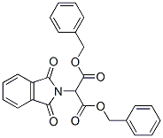 (1,3-ジヒドロ-1,3-ジオキソ-2H-イソインドール-2-イル)マロン酸ジベンジル 化学構造式