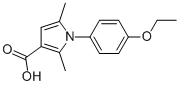 1-(4-ETHOXYPHENYL)-2,5-DIMETHYL-1H-PYRROLE-3-CARBOXYLIC ACID,3807-59-8,结构式