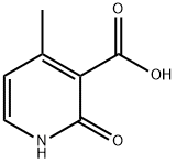 2-Hydroxy-4-methylpridine-3-carboxylic acid Struktur