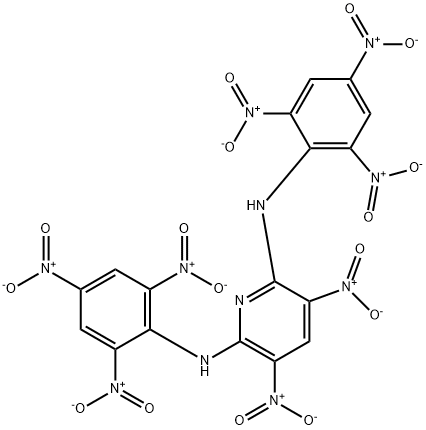 3,5-二硝基-N,N'-二(2,4,6-三硝基苯基)-2,6-吡啶二胺,38082-89-2,结构式