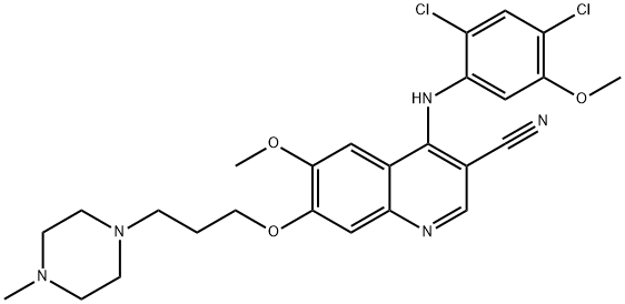 伯舒替尼, 380843-75-4, 结构式