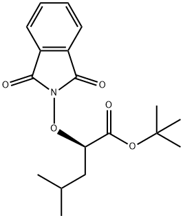 Pentanoic acid, 2-[(1,3-dihydro-1,3-dioxo-2H-isoindol-2-yl)oxy]-4-methyl-, 1,1-dimethylethyl ester, (2R)- Structure