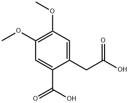 2-甲羧基-3,4-二甲氧基-苯乙酸, 3809-00-5, 结构式