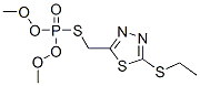 2-(dimethoxyphosphorylsulfanylmethyl)-5-ethylsulfanyl-1,3,4-thiadiazol e 结构式