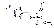 2-(diethoxyphosphorylsulfanylmethyl)-5-propan-2-ylsulfanyl-1,3,4-thiad iazole 结构式