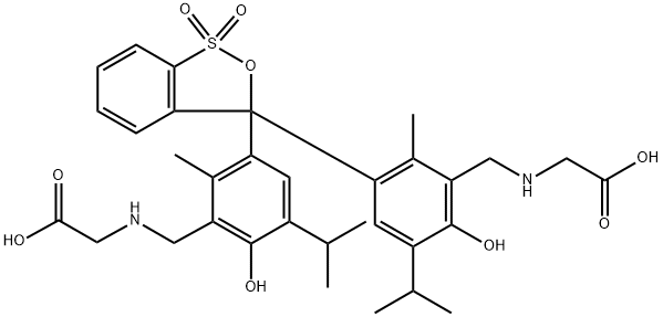 GLYCINETHYMOL BLUE 结构式