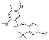 2-(2,5-Dimethoxy-4-methylphenyl)-3,4-dihydro-6-methoxy-2,4,4,8-tetramethyl-2H-1-benzopyran 结构式