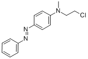 N-(2-Chloroethyl)-N-methyl-4-(phenylazo)aniline Structure