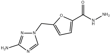 2-Furancarboxylicacid,5-[(3-amino-1H-1,2,4-triazol-1-yl)methyl]-,hydrazide(9CI),381201-04-3,结构式