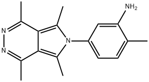 2-甲基-5-(1,4,5,7-四甲基-6H-吡咯并[3,4-D]哒嗪-6-基)苯胺 结构式
