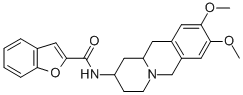 N-(8,9-DIMETHOXY-1,3,4,6,11,11A-HEXAHYDRO-2H-BENZO[B]QUINOLIZIN-2-YL)-BENZOFURAN-2-CARBOXAMIDE Structure