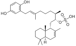 COSCINOSULFATE 化学構造式