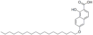 1-hydroxy-6-(octadecyloxy)-2-naphthoic acid,38134-94-0,结构式