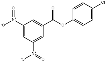 Benzoic acid, 3,5-dinitro-, 4-chlorophenyl ester 结构式