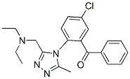 5-chloro-2-(3-((diethylamino)methyl)-5-methyl-4H-1,2,4-triazol-4-yl)benzophenone Structure